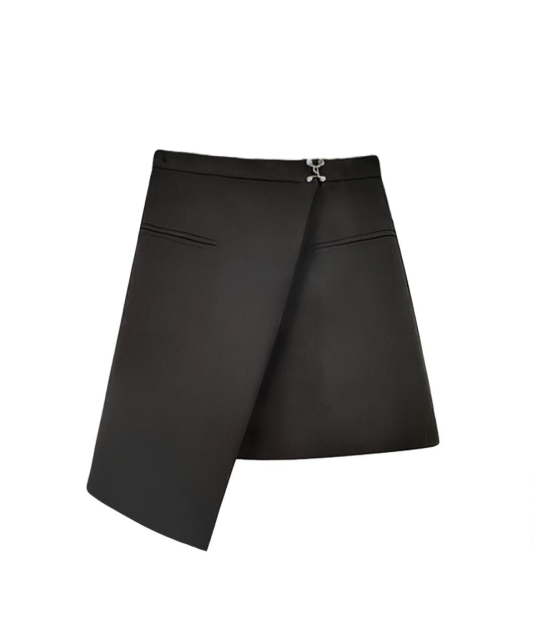 ALEXANDER MCQUEEN Черный шерстяной костюм с юбками, фото 2