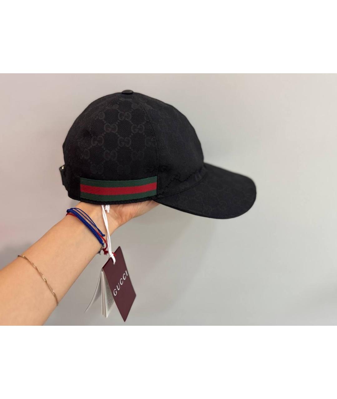 GUCCI Черная хлопковая кепка/бейсболка, фото 3