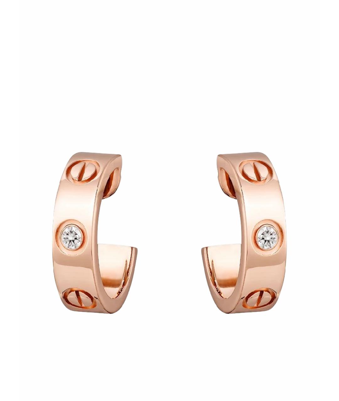 CARTIER Золотые серьги из розового золота, фото 1