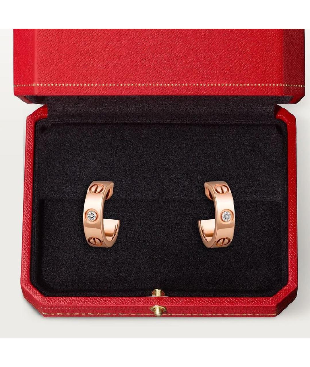 CARTIER Золотые серьги из розового золота, фото 3