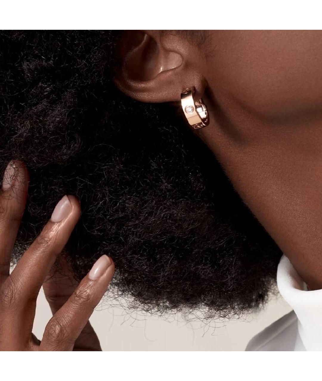 CARTIER Золотые серьги из розового золота, фото 2