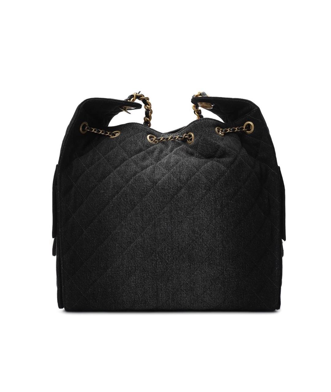 CHANEL Черная сумка через плечо, фото 5