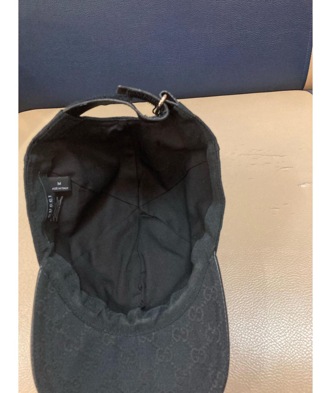 GUCCI Черная хлопковая кепка, фото 6