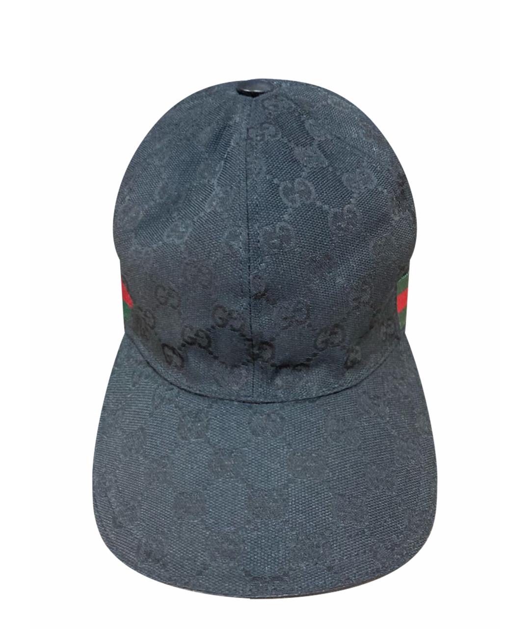 GUCCI Черная хлопковая кепка, фото 1