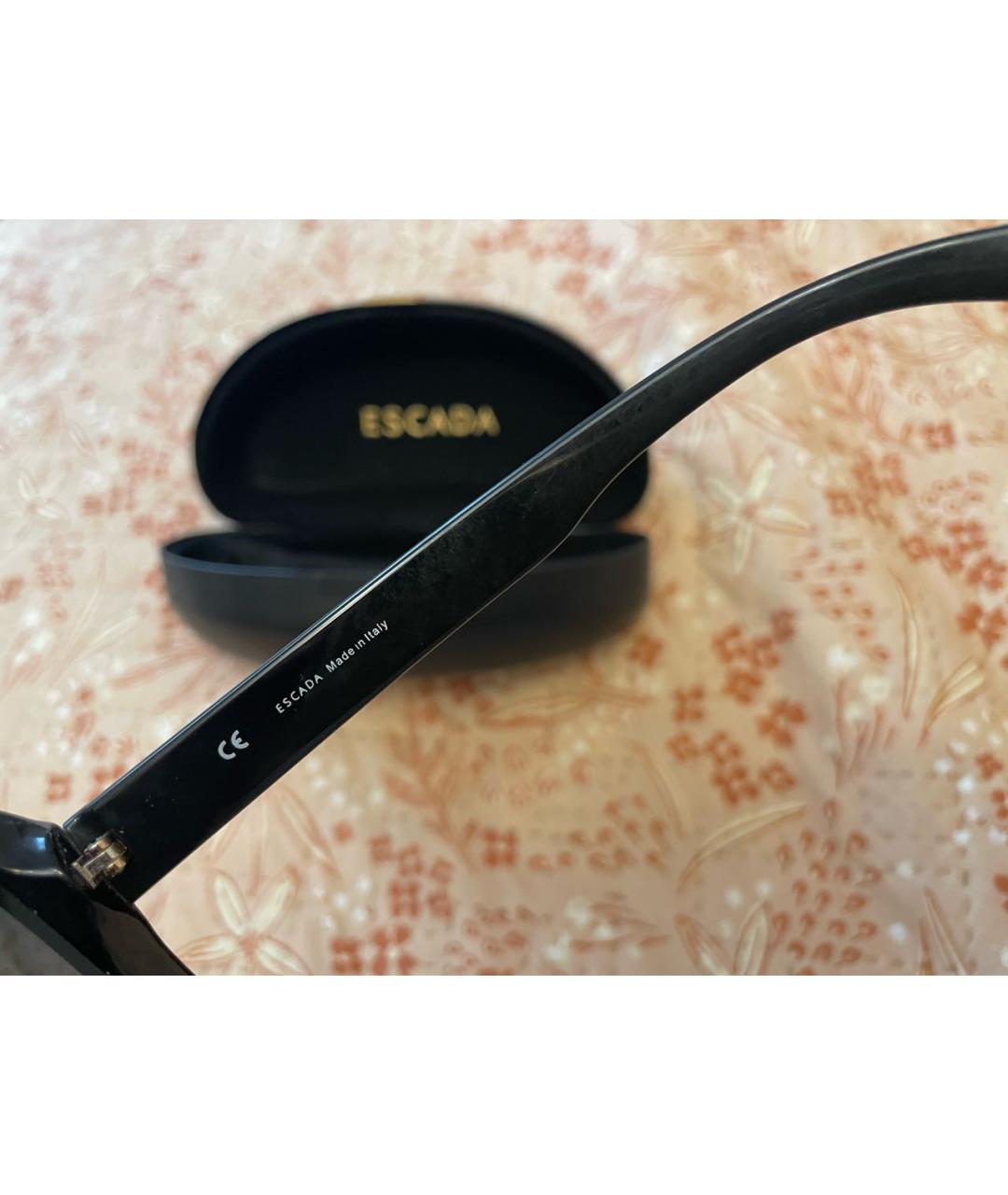 ESCADA Черные пластиковые солнцезащитные очки, фото 3