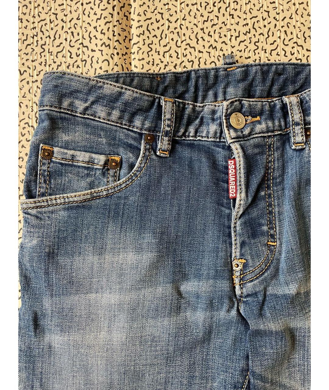 DSQUARED2 Синие хлопковые детские джинсы, фото 3