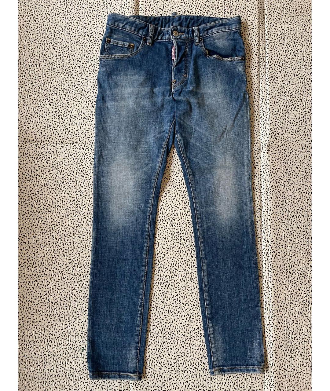 DSQUARED2 Синие хлопковые детские джинсы, фото 6