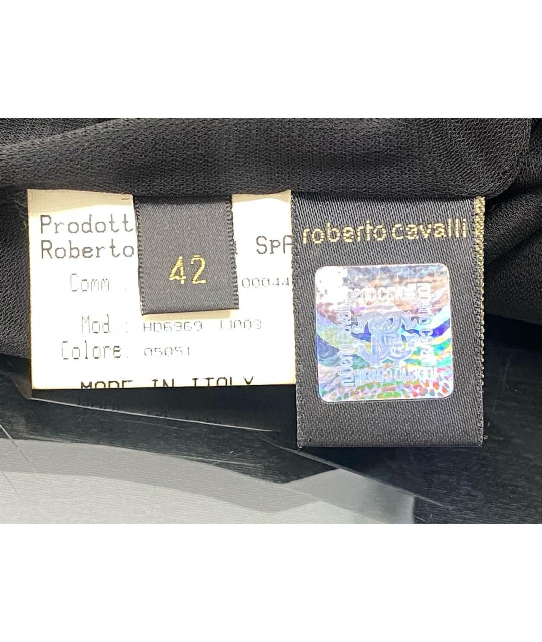 ROBERTO CAVALLI Черное коктейльное платье, фото 7
