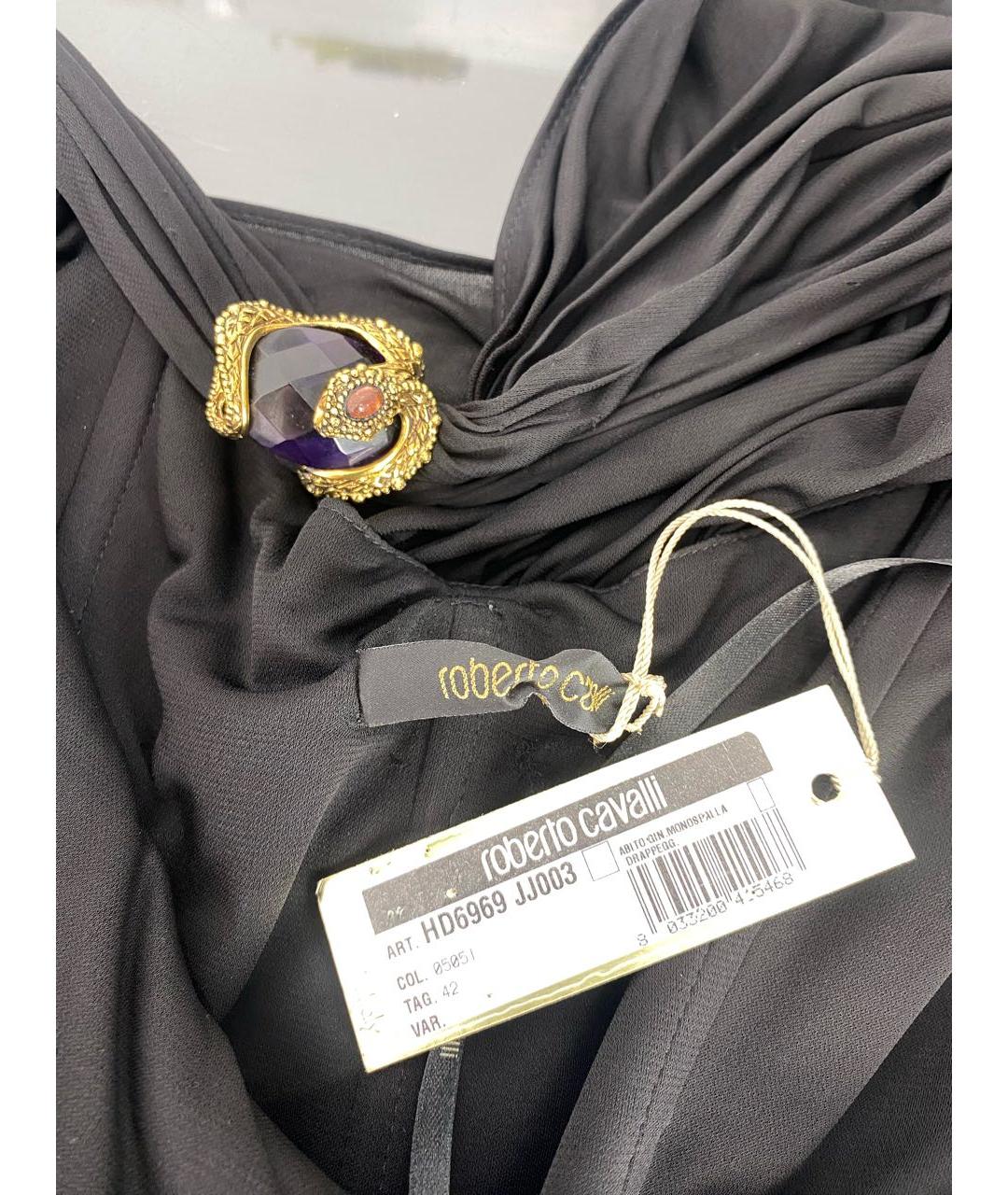 ROBERTO CAVALLI Черное коктейльное платье, фото 3
