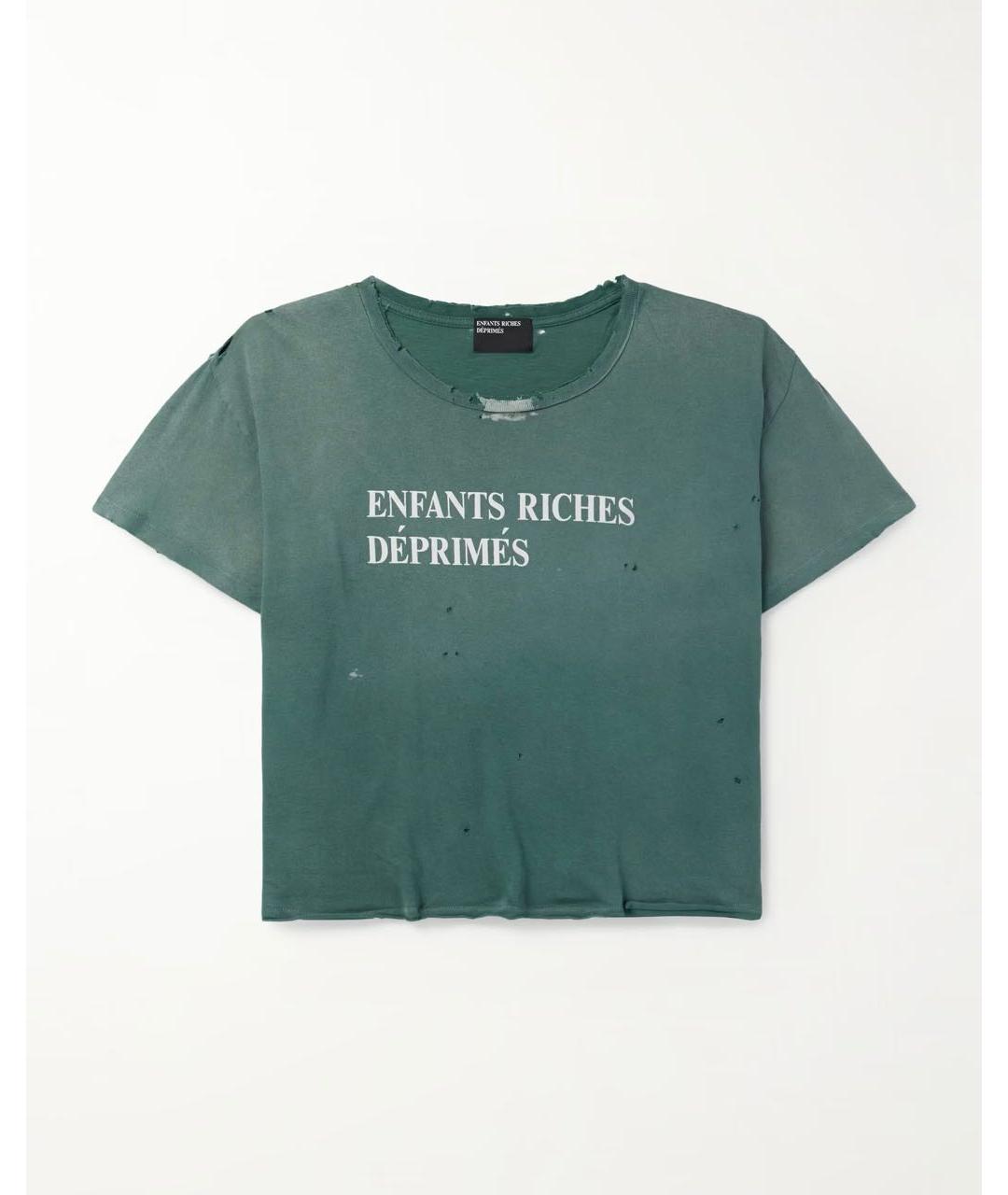 Enfants Riches Déprimés Зеленая хлопковая футболка, фото 6