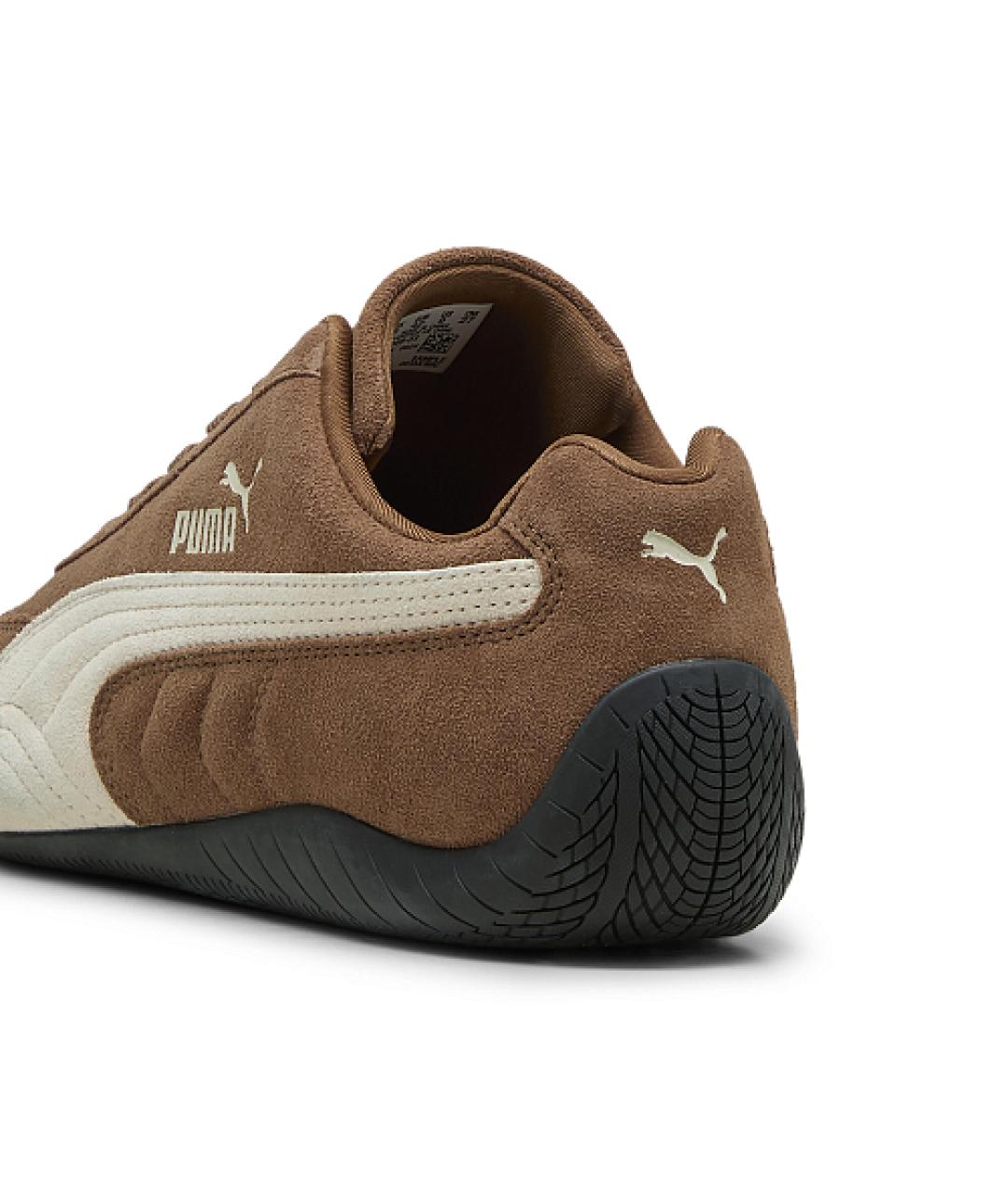 PUMA Коричневые замшевые кроссовки, фото 4