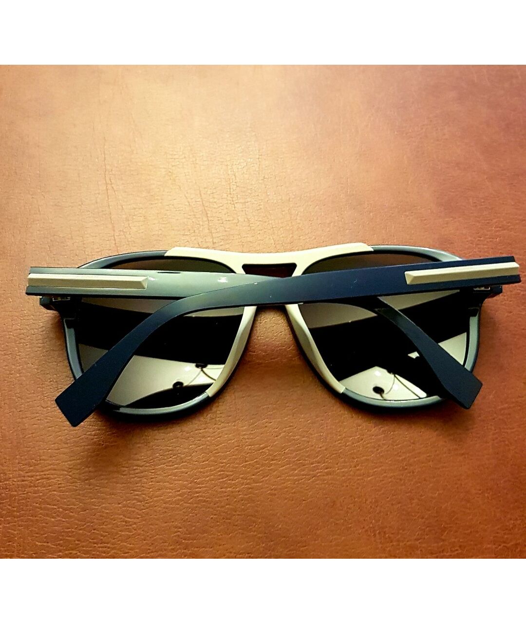 FENDI Темно-синие пластиковые солнцезащитные очки, фото 4