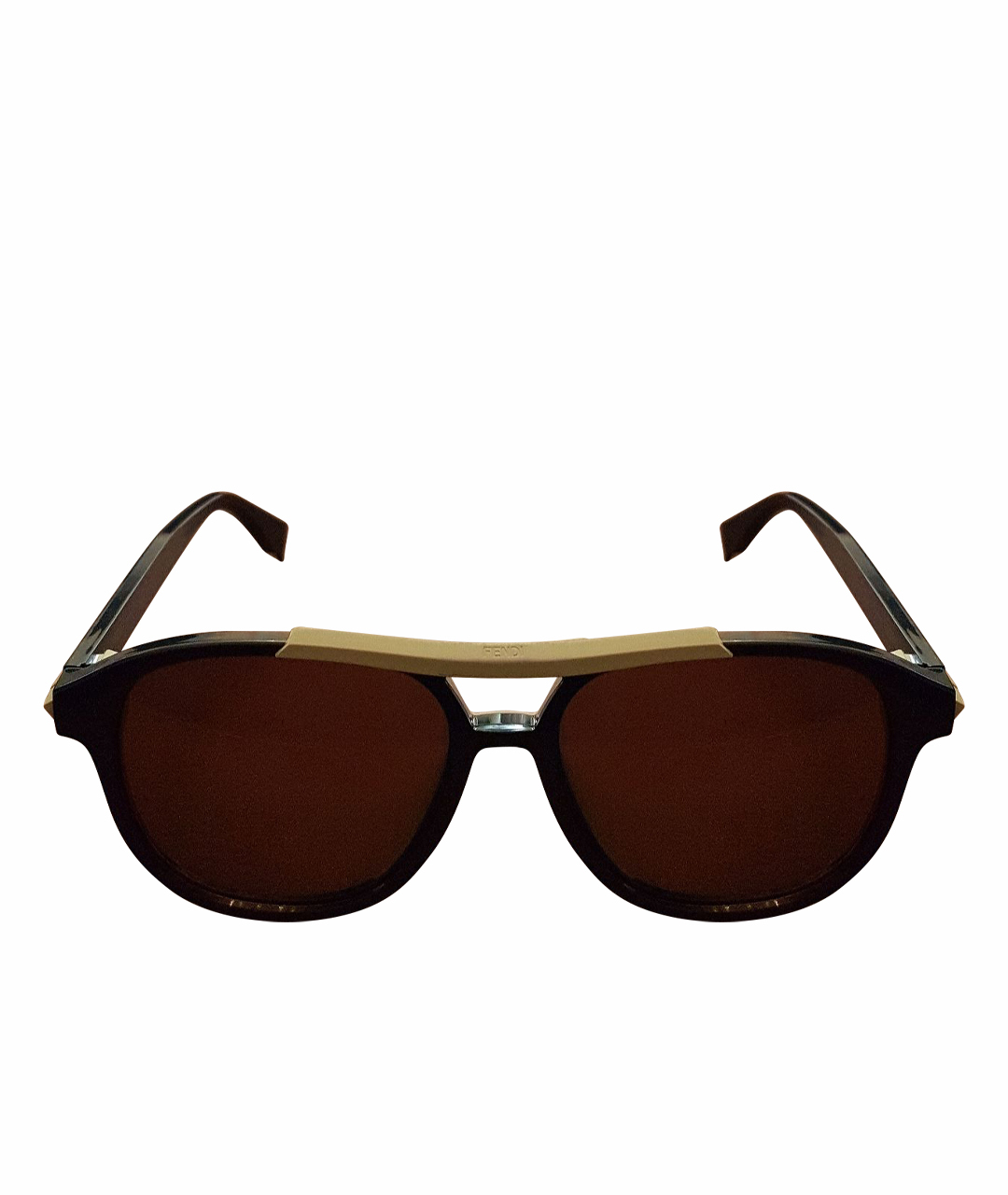 FENDI Темно-синие пластиковые солнцезащитные очки, фото 1