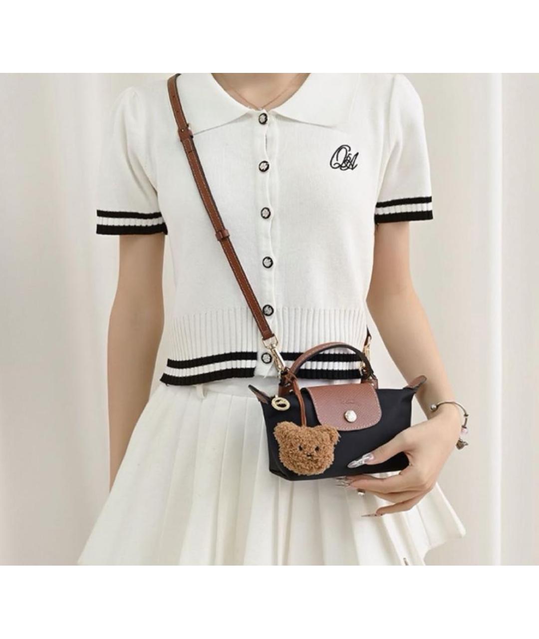 LONGCHAMP Коричневый кожаный ремень, фото 2