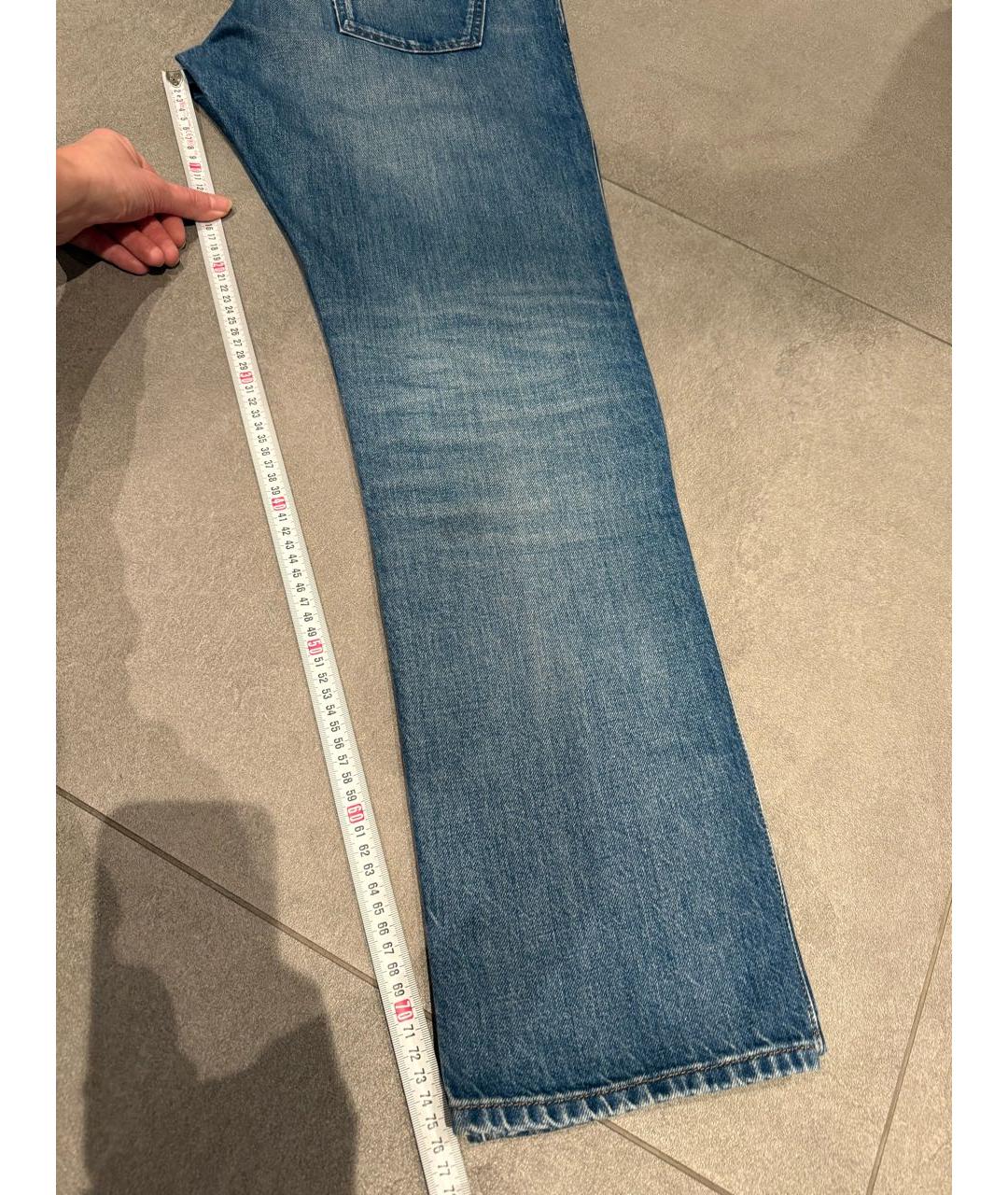 GUCCI Темно-синие хлопковые джинсы скинни, фото 7
