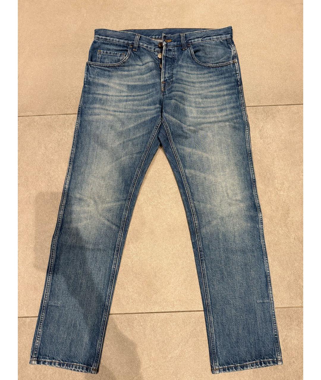 GUCCI Темно-синие хлопковые джинсы скинни, фото 9