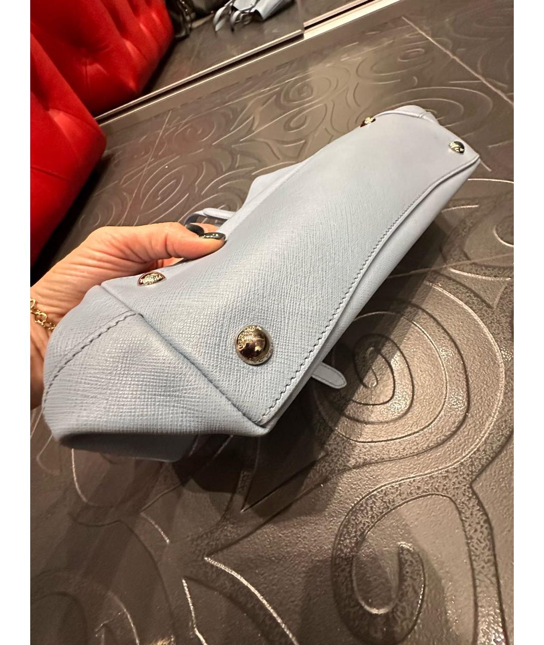 PRADA Голубая сумка тоут, фото 5