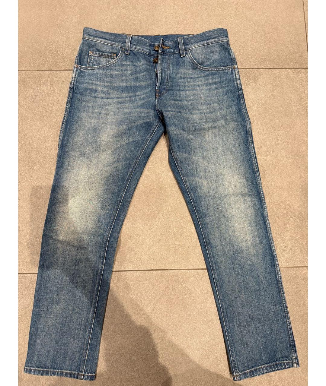 GUCCI Синие хлопковые джинсы скинни, фото 9