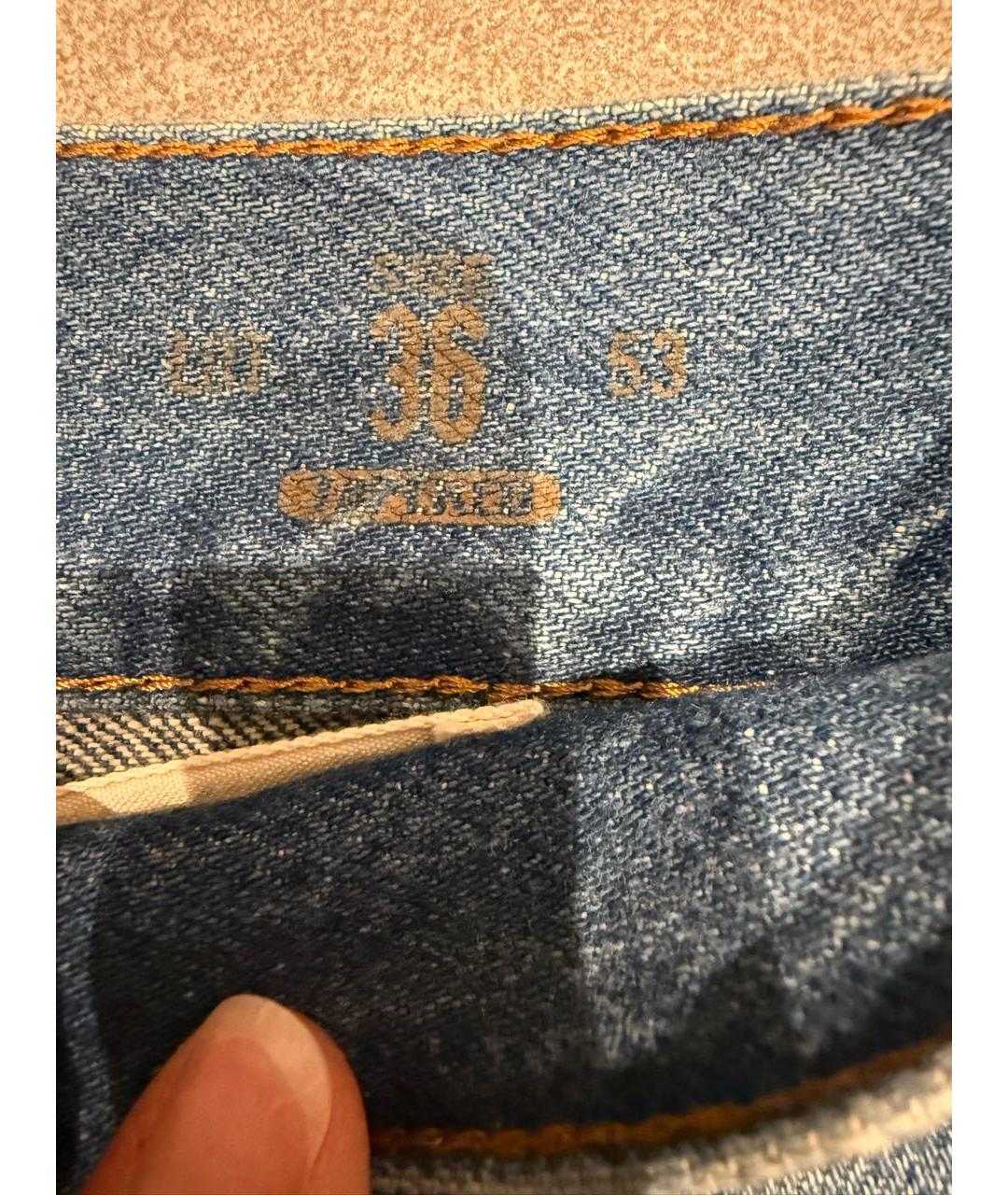 GUCCI Синие хлопковые джинсы скинни, фото 4