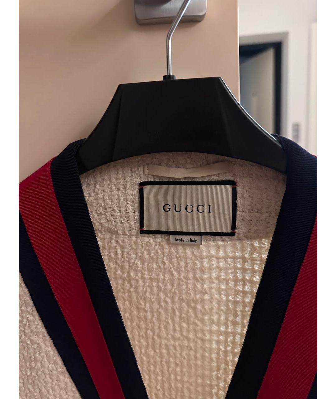 GUCCI Бежевый хлопковый кардиган, фото 3