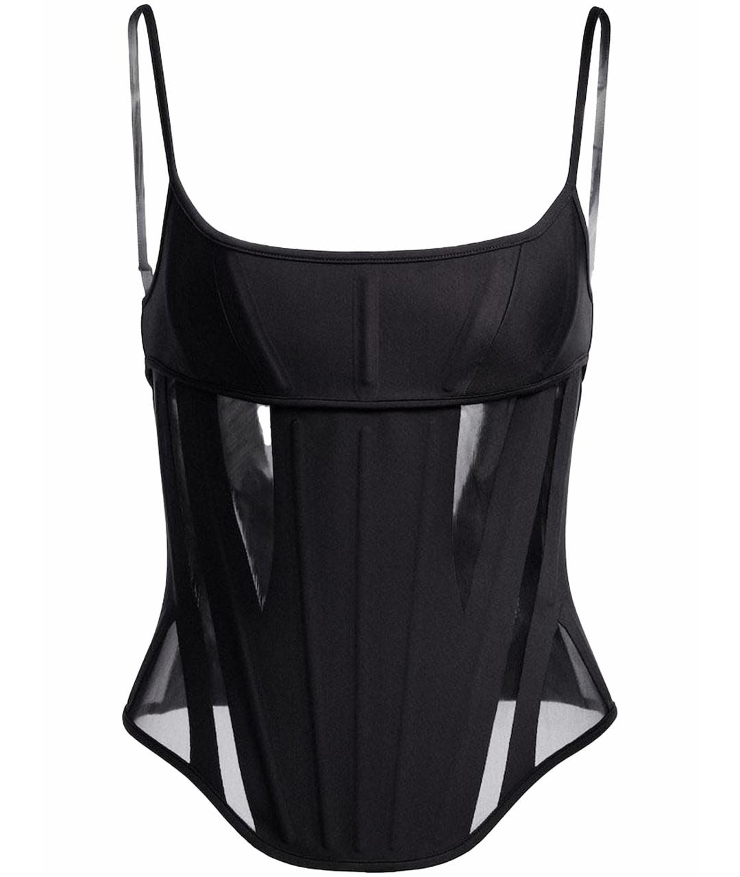 MUGLER Черный синтетический корсет, фото 1