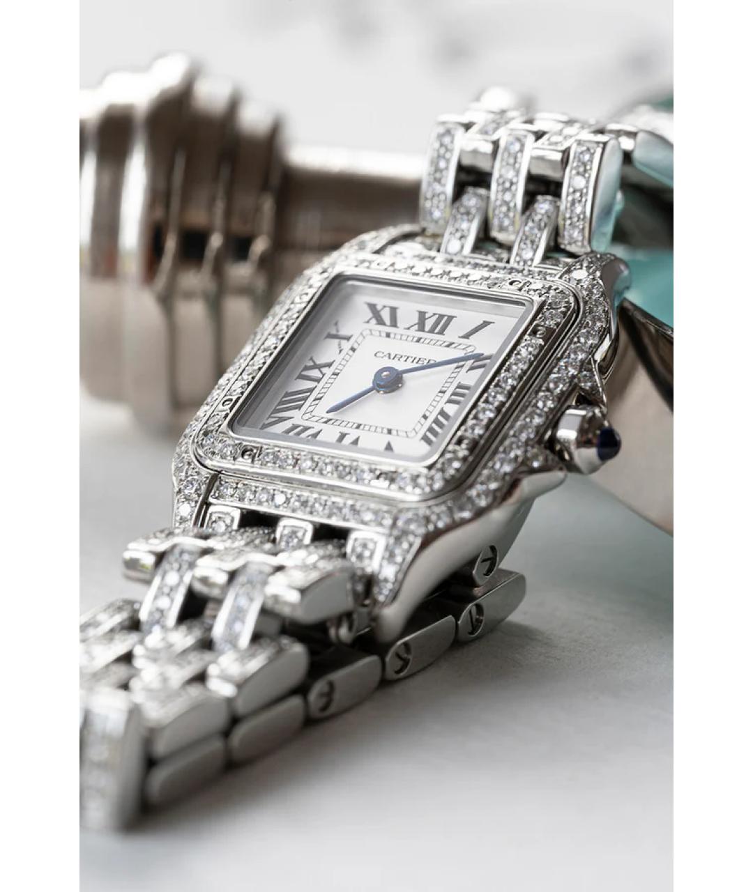 CARTIER Белые часы, фото 4