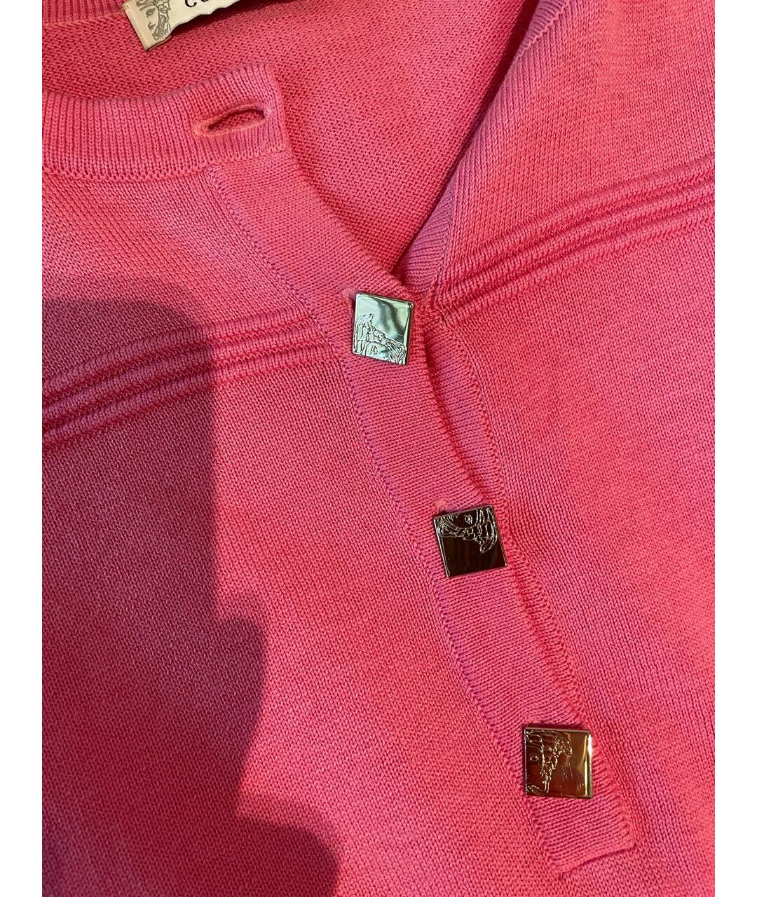 VERSACE COLLECTION Розовый шелковый джемпер / свитер, фото 4