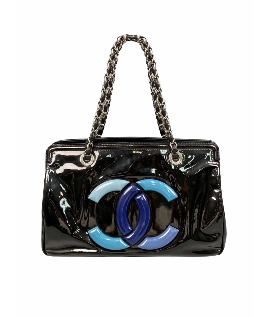 CHANEL Черная кожаная сумка тоут, фото 1