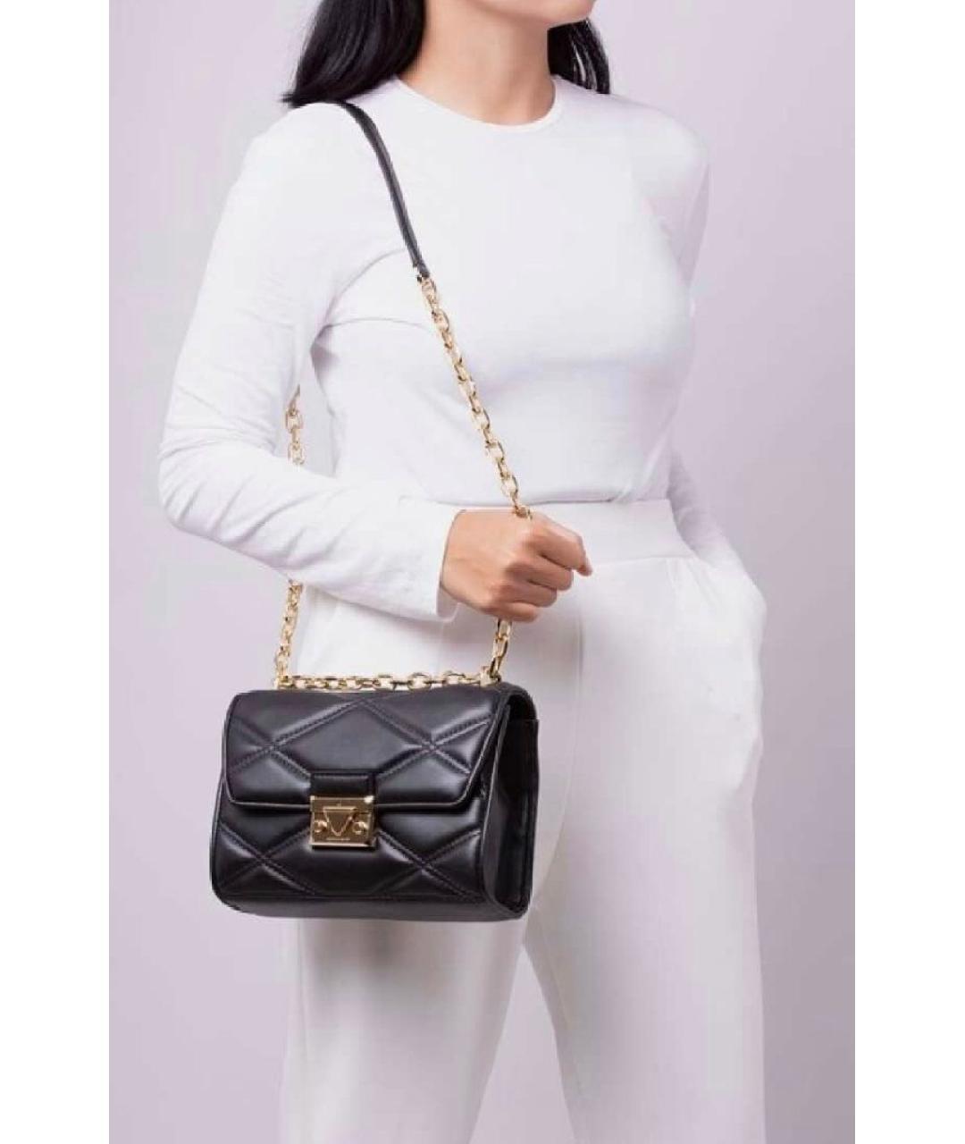 MICHAEL KORS Черная сумка через плечо из искусственной кожи, фото 7
