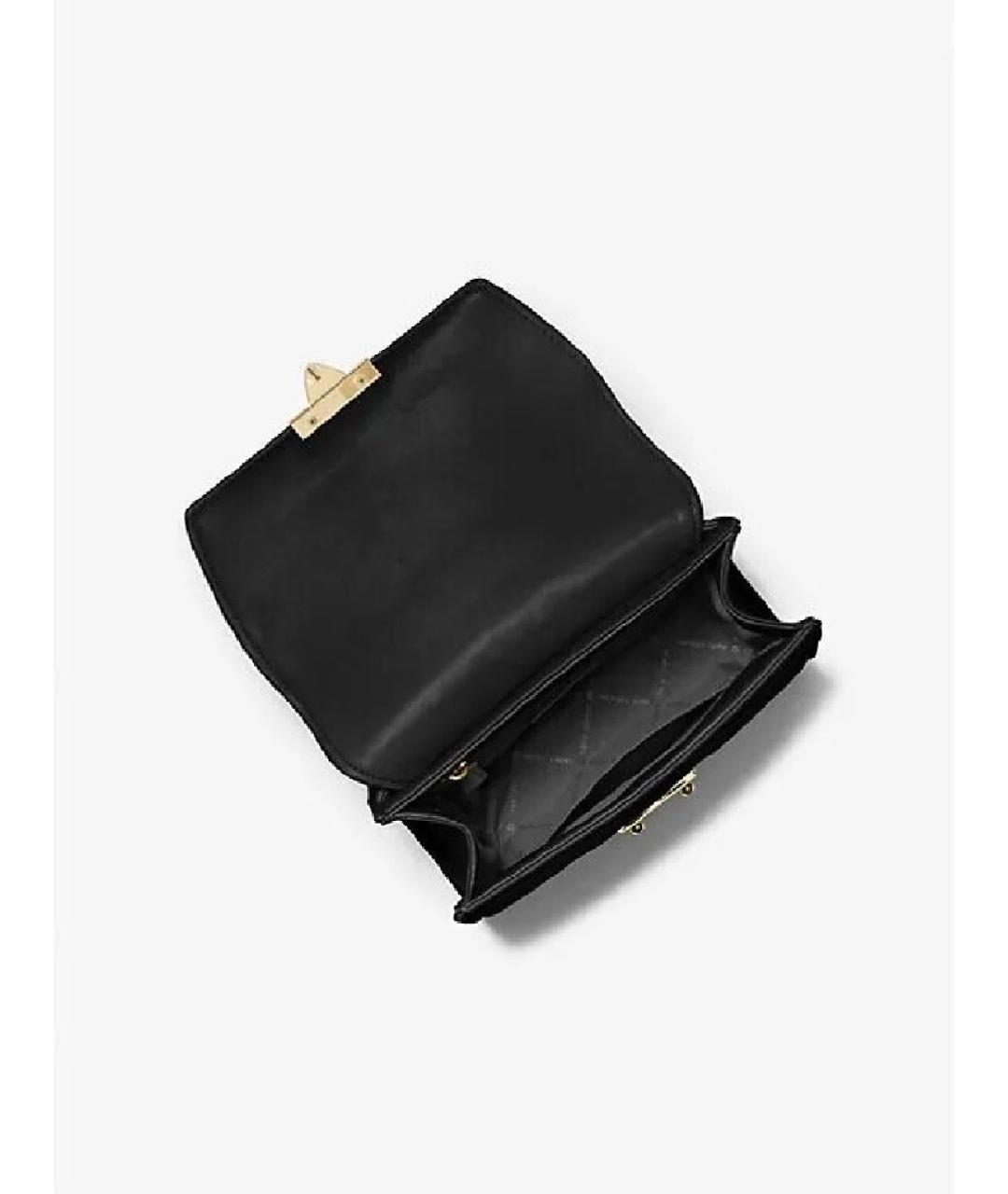 MICHAEL KORS Черная сумка через плечо из искусственной кожи, фото 4