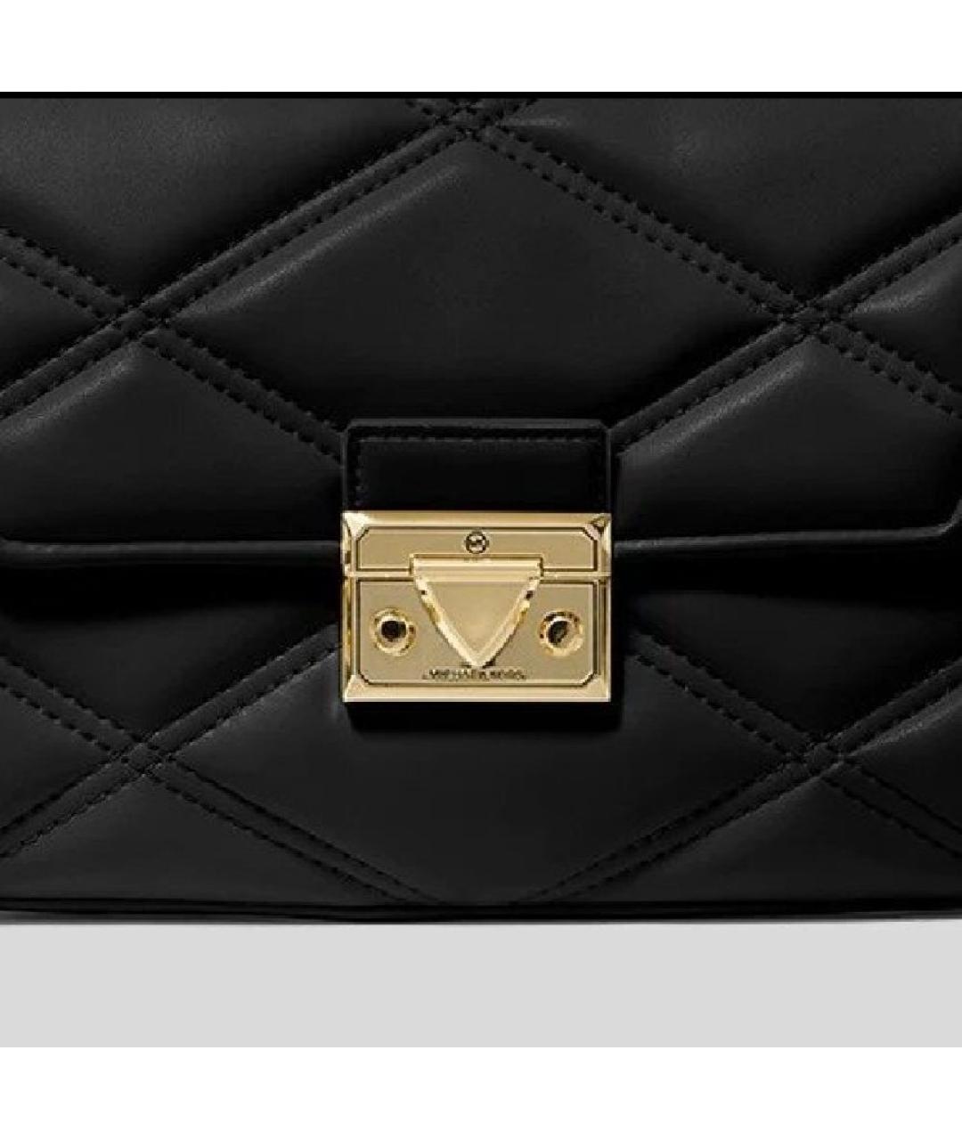 MICHAEL KORS Черная сумка через плечо из искусственной кожи, фото 6