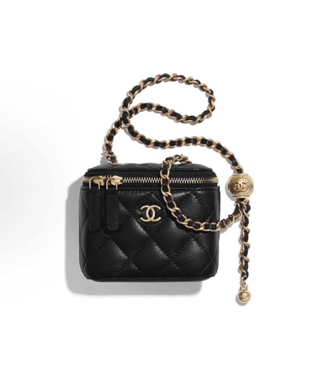CHANEL Черная кожаная сумка через плечо, фото 4