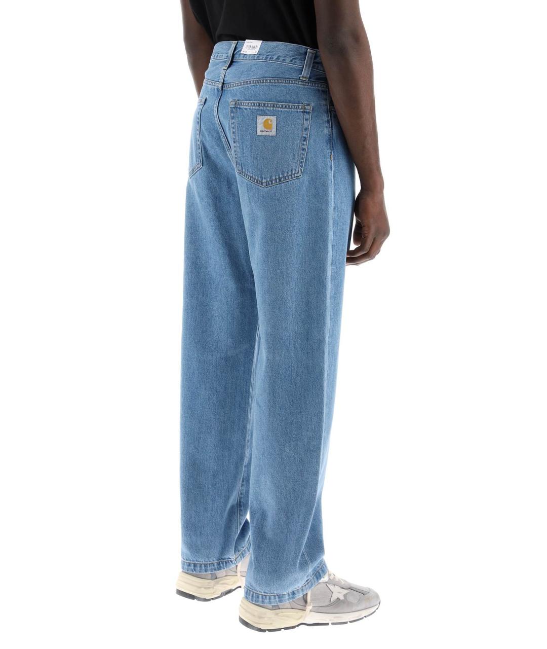 CARHARTT WIP Синие хлопковые повседневные брюки, фото 3