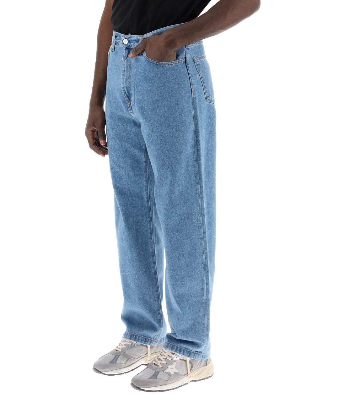 CARHARTT WIP Синие хлопковые повседневные брюки, фото 4