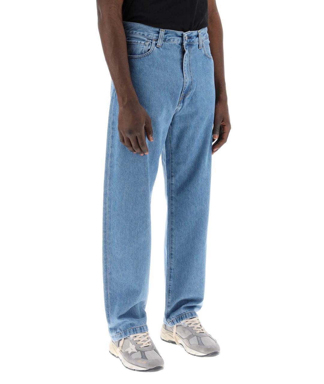 CARHARTT WIP Синие хлопковые повседневные брюки, фото 2