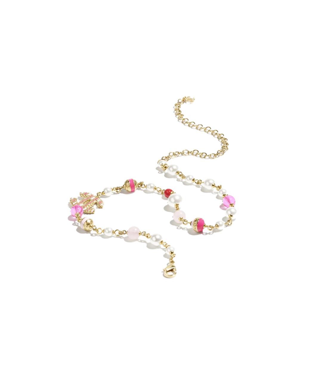 CHANEL Золотое металлическое колье, фото 3