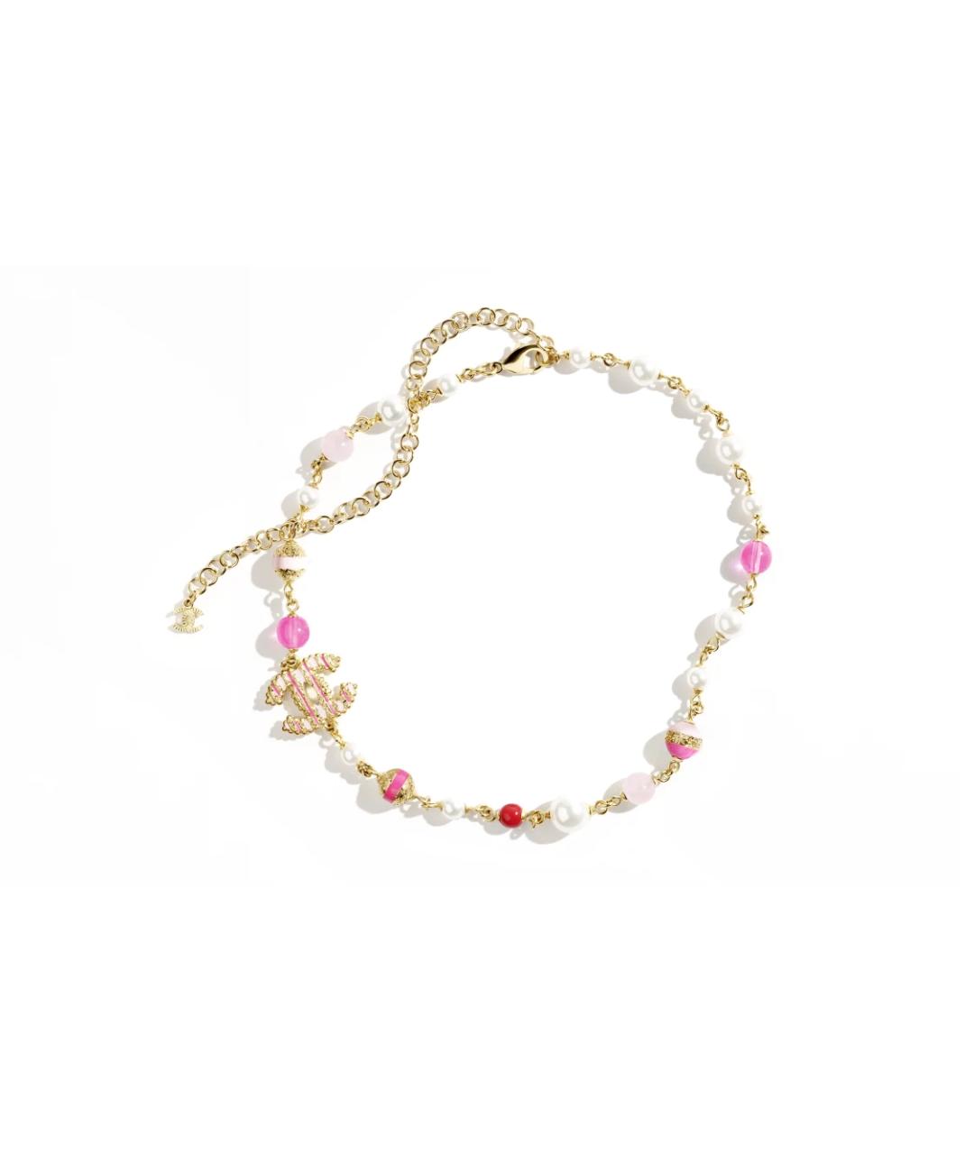 CHANEL Золотое металлическое колье, фото 4