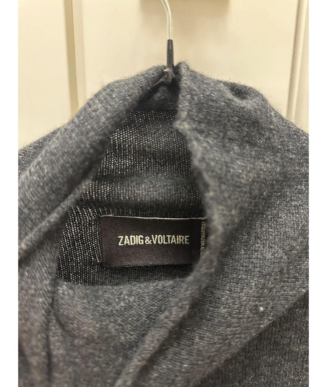 ZADIG & VOLTAIRE Антрацитовый кашемировый джемпер / свитер, фото 4