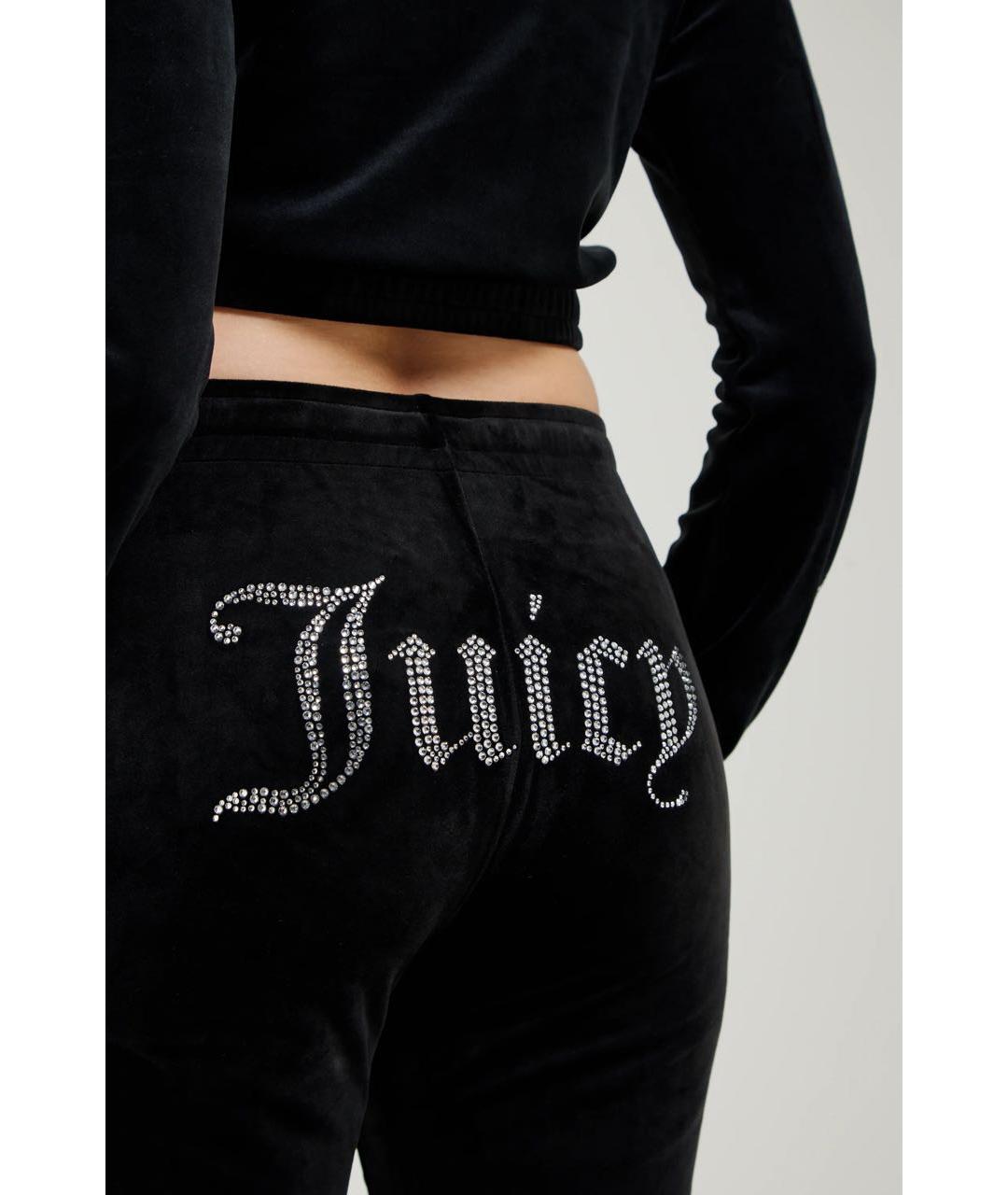 JUICY COUTURE Черный велюровый костюм с брюками, фото 7
