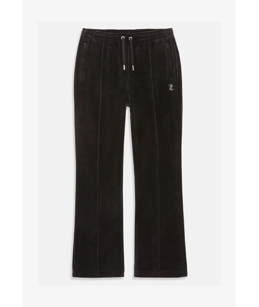 JUICY COUTURE Черный велюровый костюм с брюками, фото 3