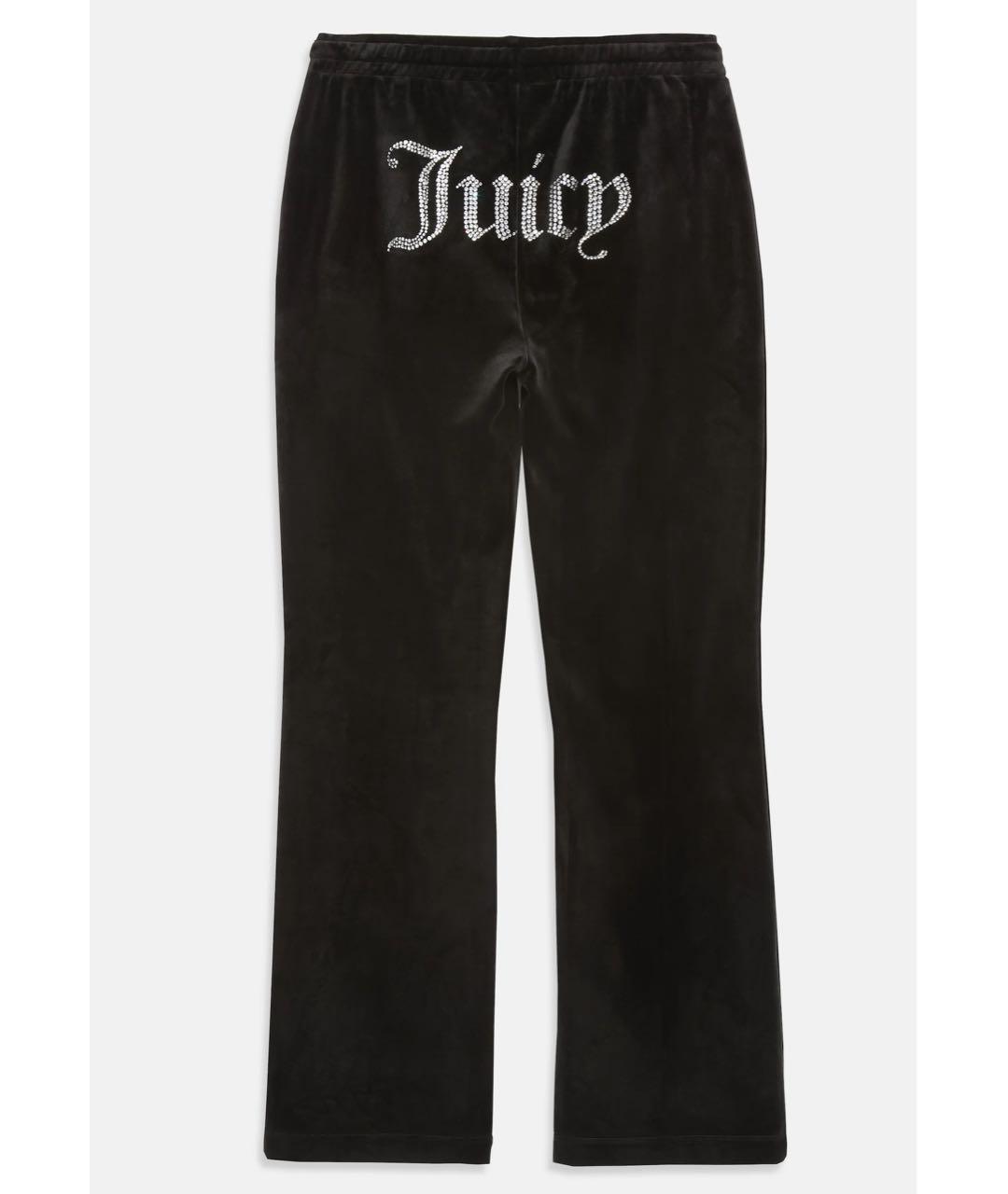 JUICY COUTURE Черный велюровый костюм с брюками, фото 4