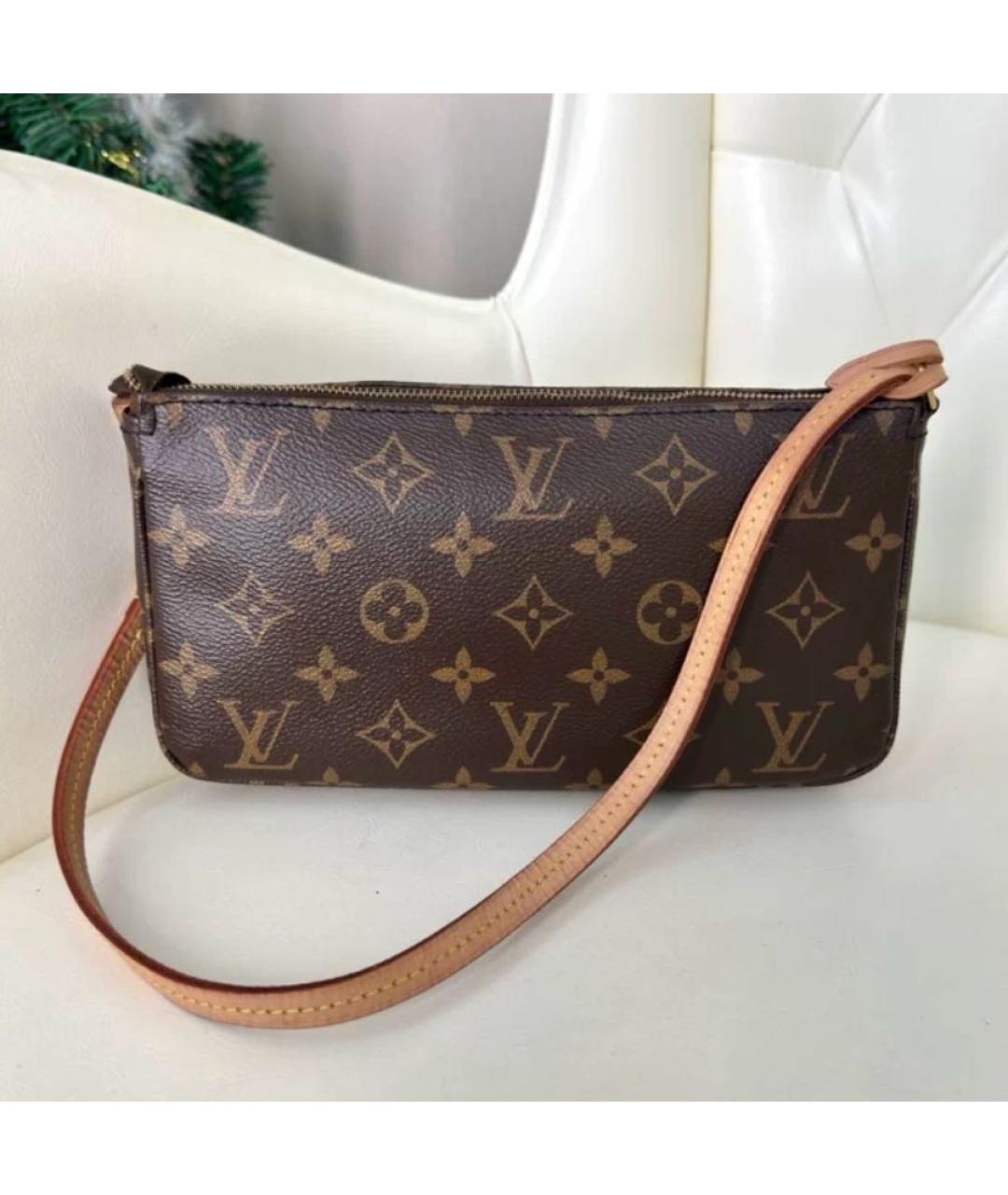 LOUIS VUITTON Коричневая сумка с короткими ручками, фото 2