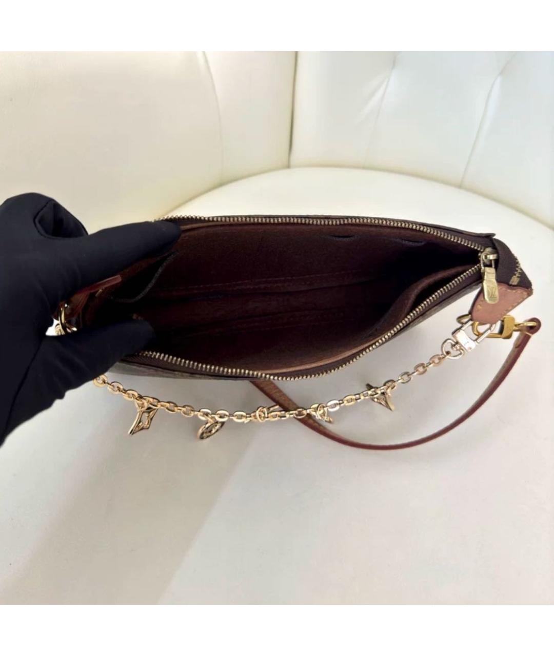 LOUIS VUITTON Коричневая сумка с короткими ручками, фото 7