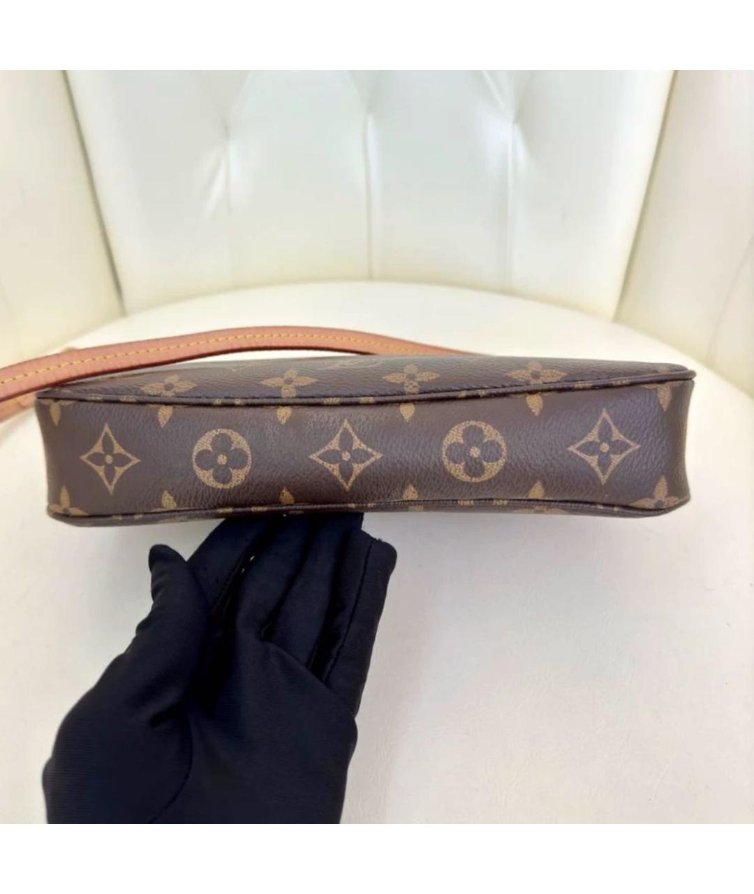 LOUIS VUITTON Коричневая сумка с короткими ручками, фото 6