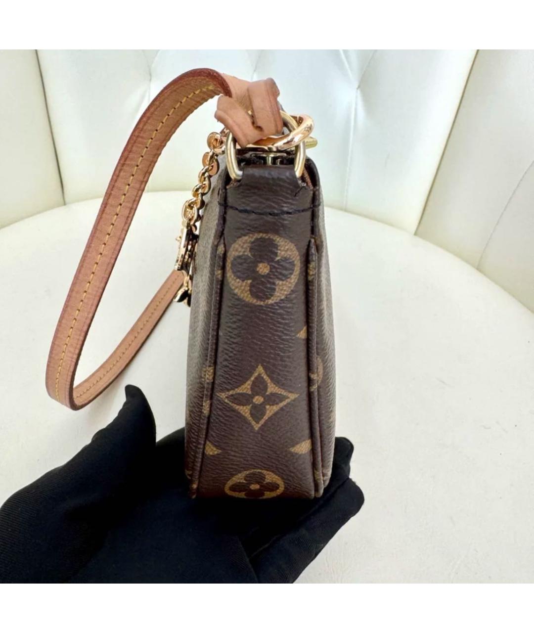 LOUIS VUITTON Коричневая сумка с короткими ручками, фото 5