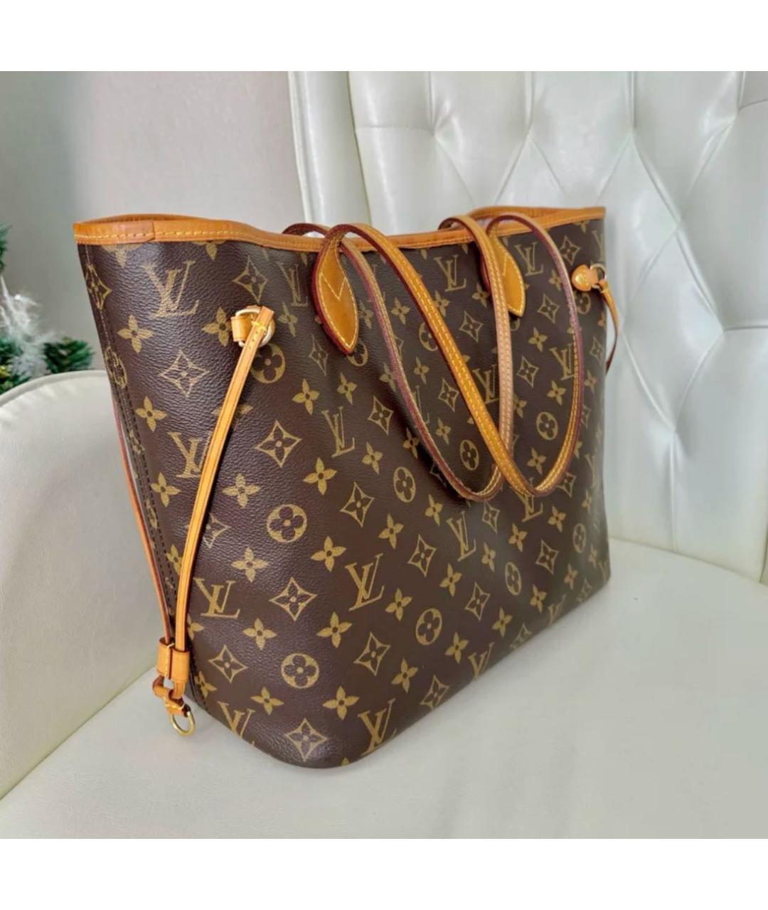 LOUIS VUITTON Коричневая сумка с короткими ручками, фото 2