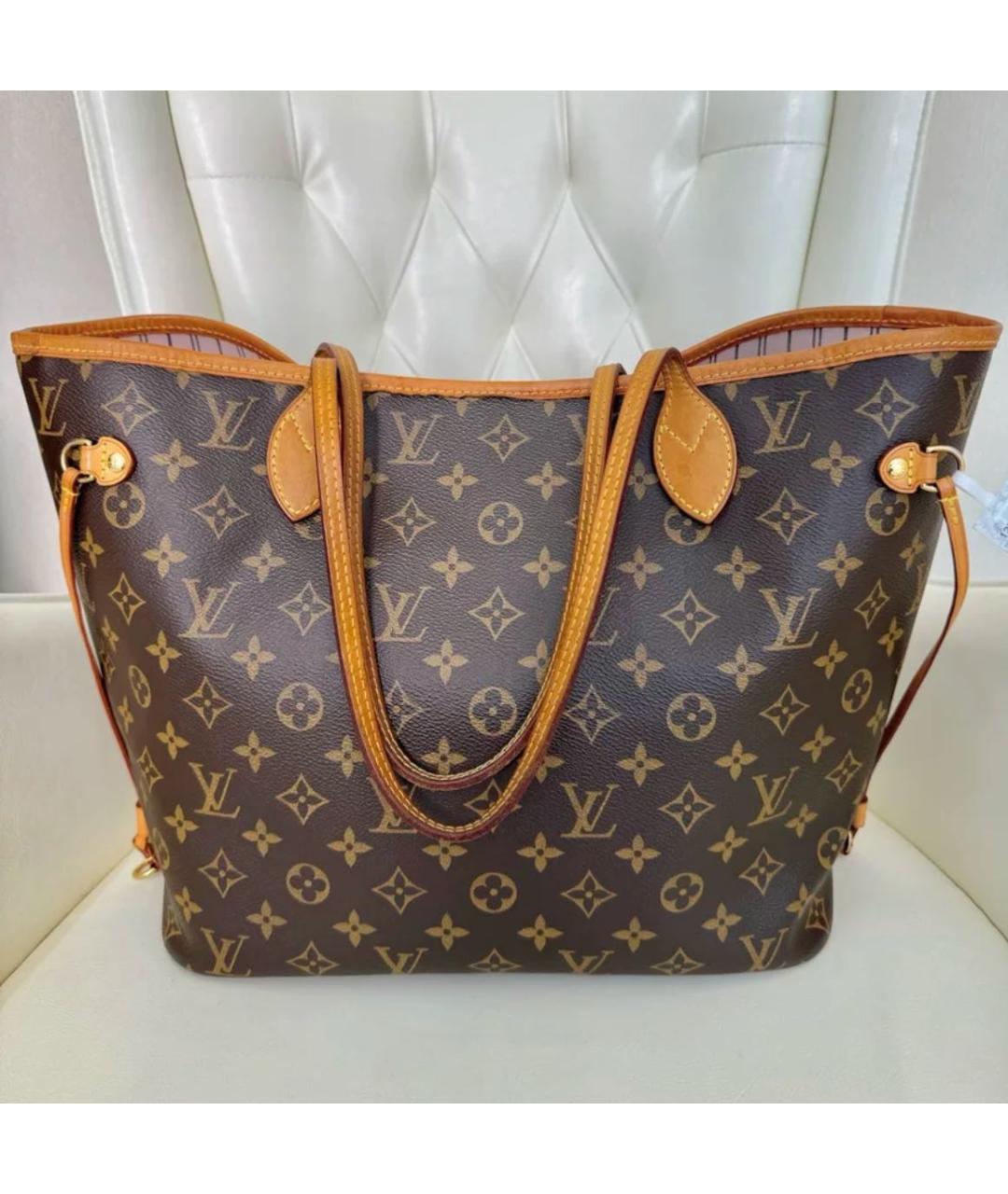 LOUIS VUITTON Коричневая сумка с короткими ручками, фото 3