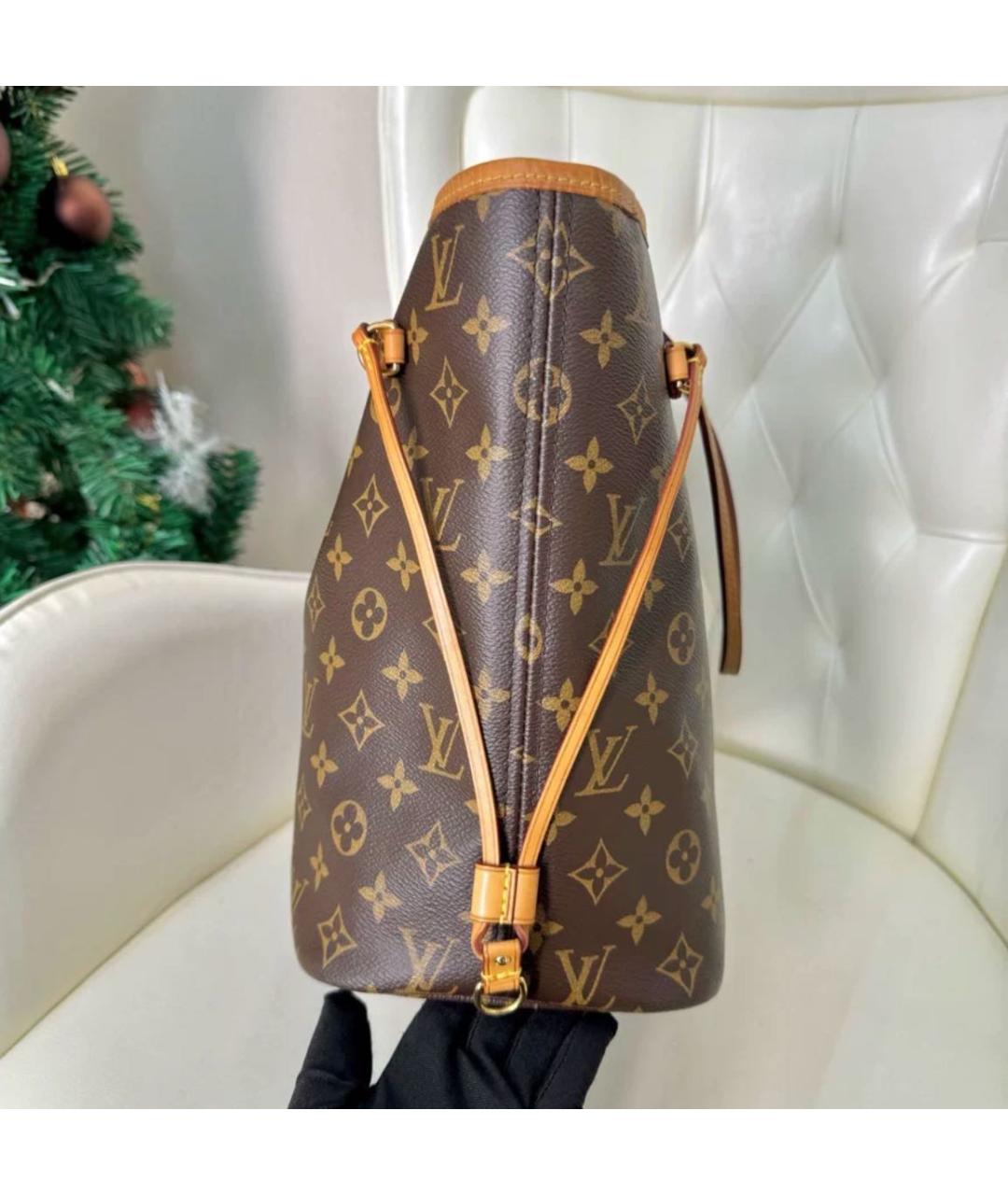 LOUIS VUITTON Коричневая сумка с короткими ручками, фото 4