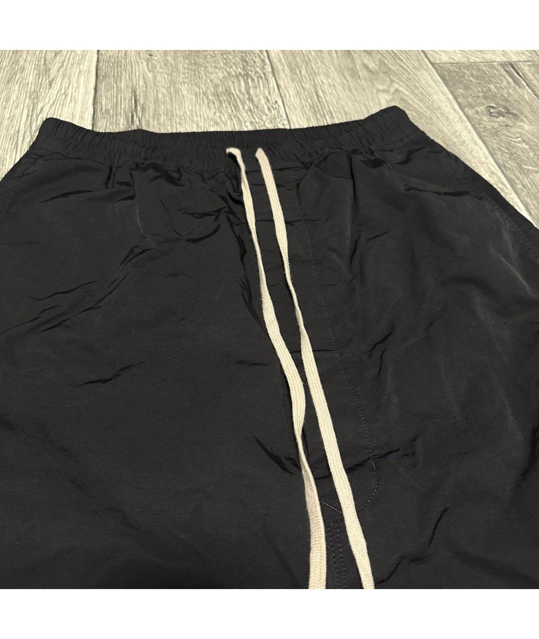 RICK OWENS Черные хлопковые шорты, фото 3