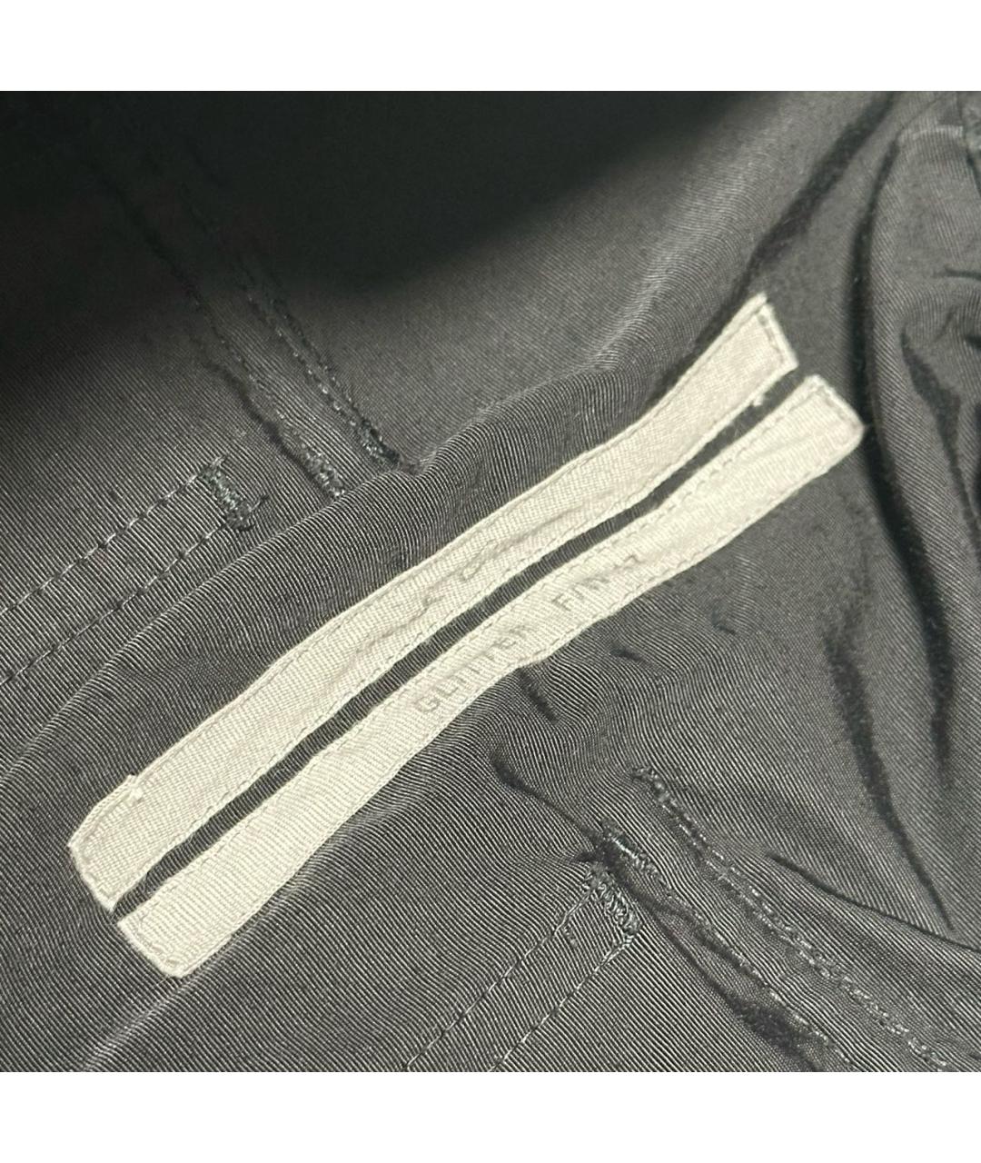 RICK OWENS Черные хлопковые шорты, фото 4